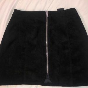 Suede Mini Skirt